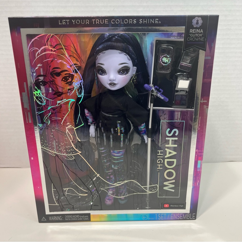 SHADOW HIGH Reina Glitch Crowne Doll NEW sealed rainbow high doll MGA 2022 NWT